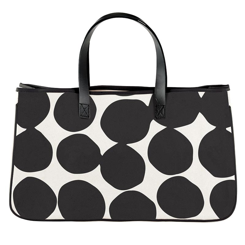 Canvas Pattern Tote - Large Dots