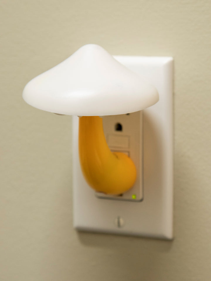 Mushroom LED Night Light in Yellow