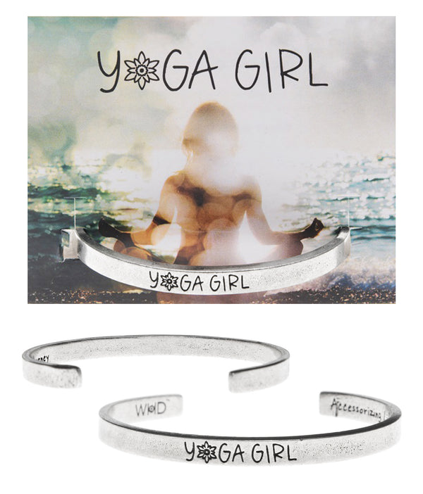 yoga girl quotable cuff