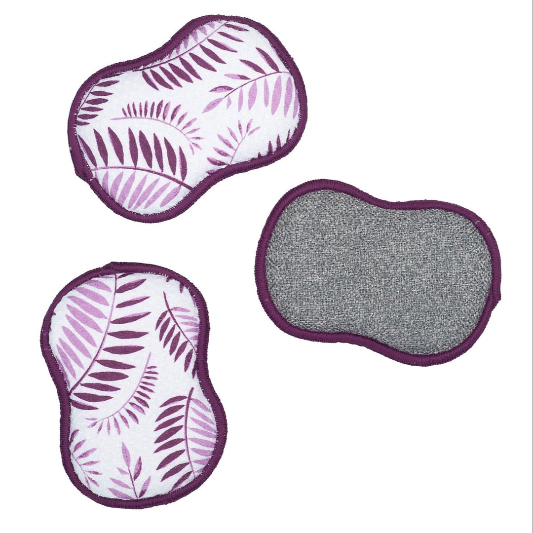 Reusable Sponges Set - Palm Springs in Plum