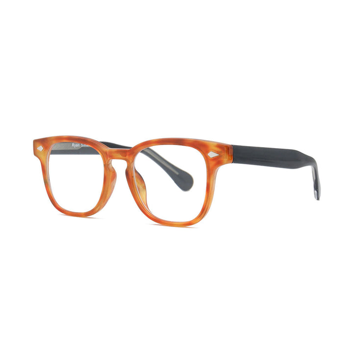 Rey Blue Light Blocking Readers in Amber Tort/Black