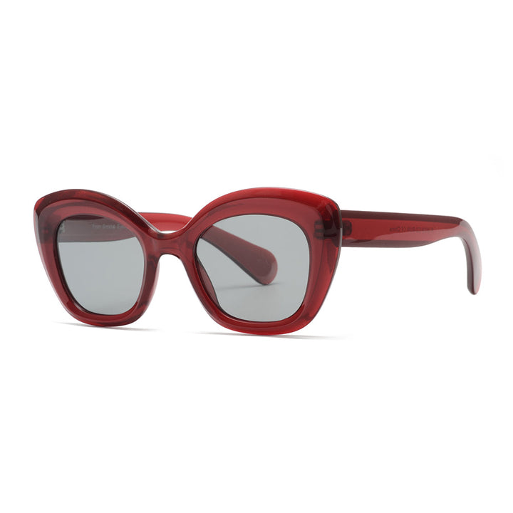 Tallie Polarized Sunglasses in Deep Cherry