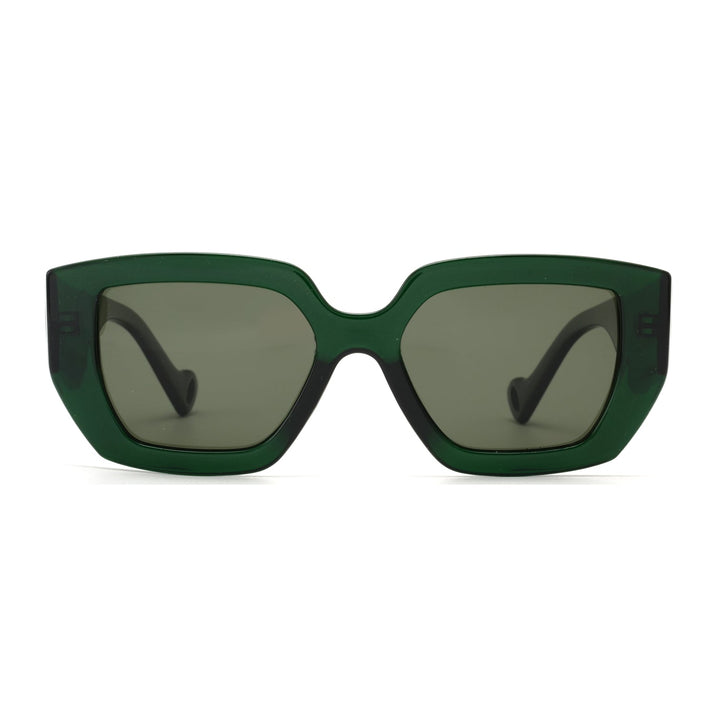 Nyla Polarized Sunglasses in Dark Forest Green