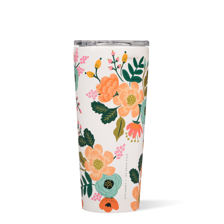 Lively Floral Gloss Cream Tumbler