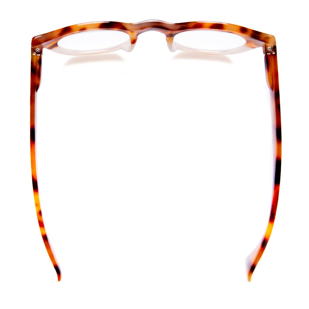 Taylor Blue Light Blocking Readers in Amber Tort/Ivory