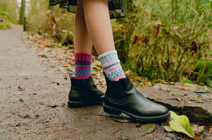Crew Socks in Twilight: Size Medium