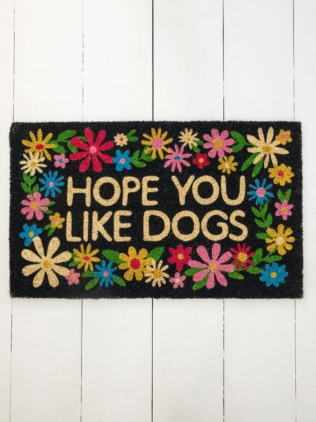 Bungalow Doormat - Like Dogs in Black