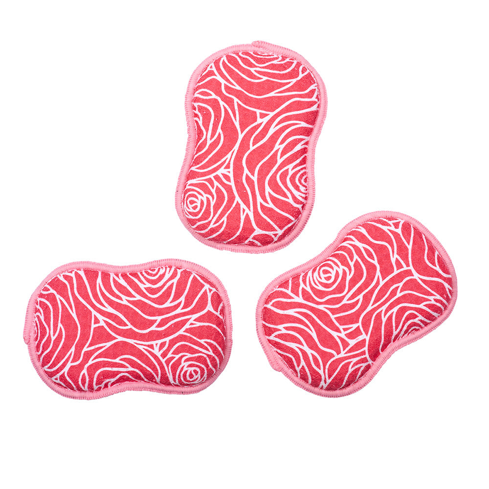 Reusable Sponges Set - Rose