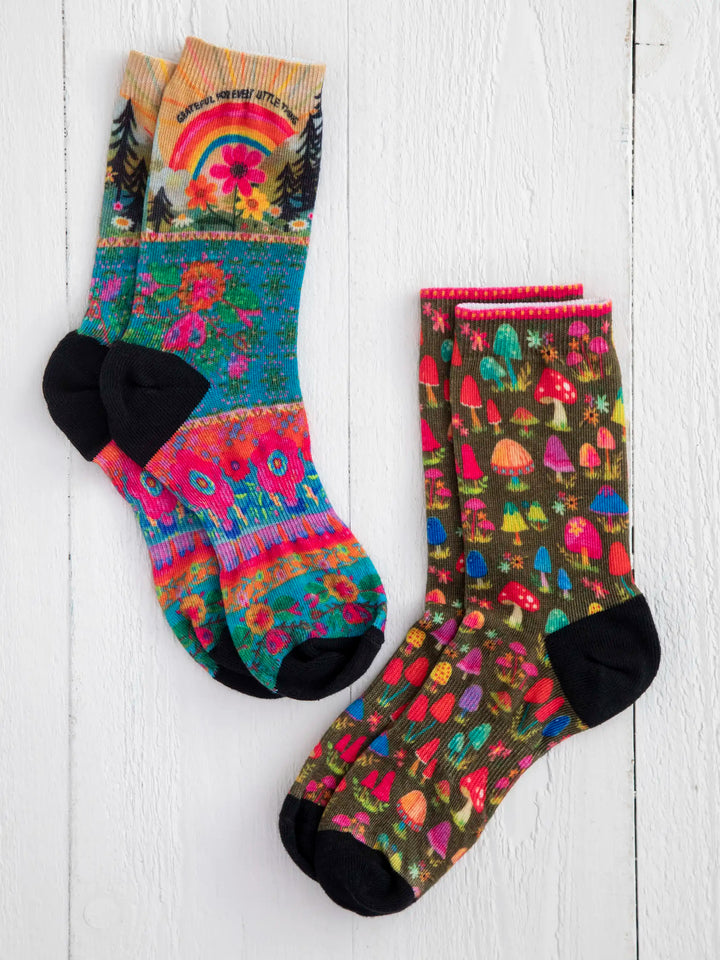 Printed Weekend Socks - Set of 2