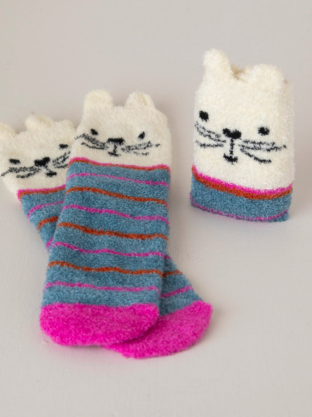 Cozy Socks - White Cat