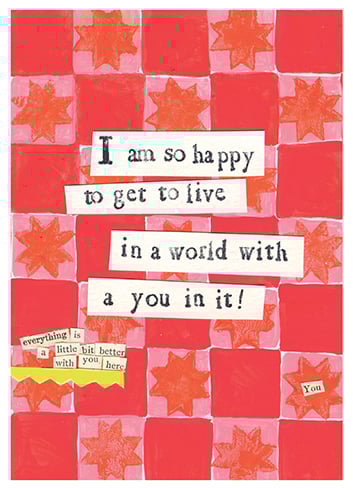 'With You In It' Friendship Card
