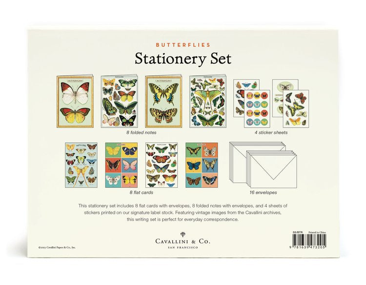 Butterflies Stationery Set