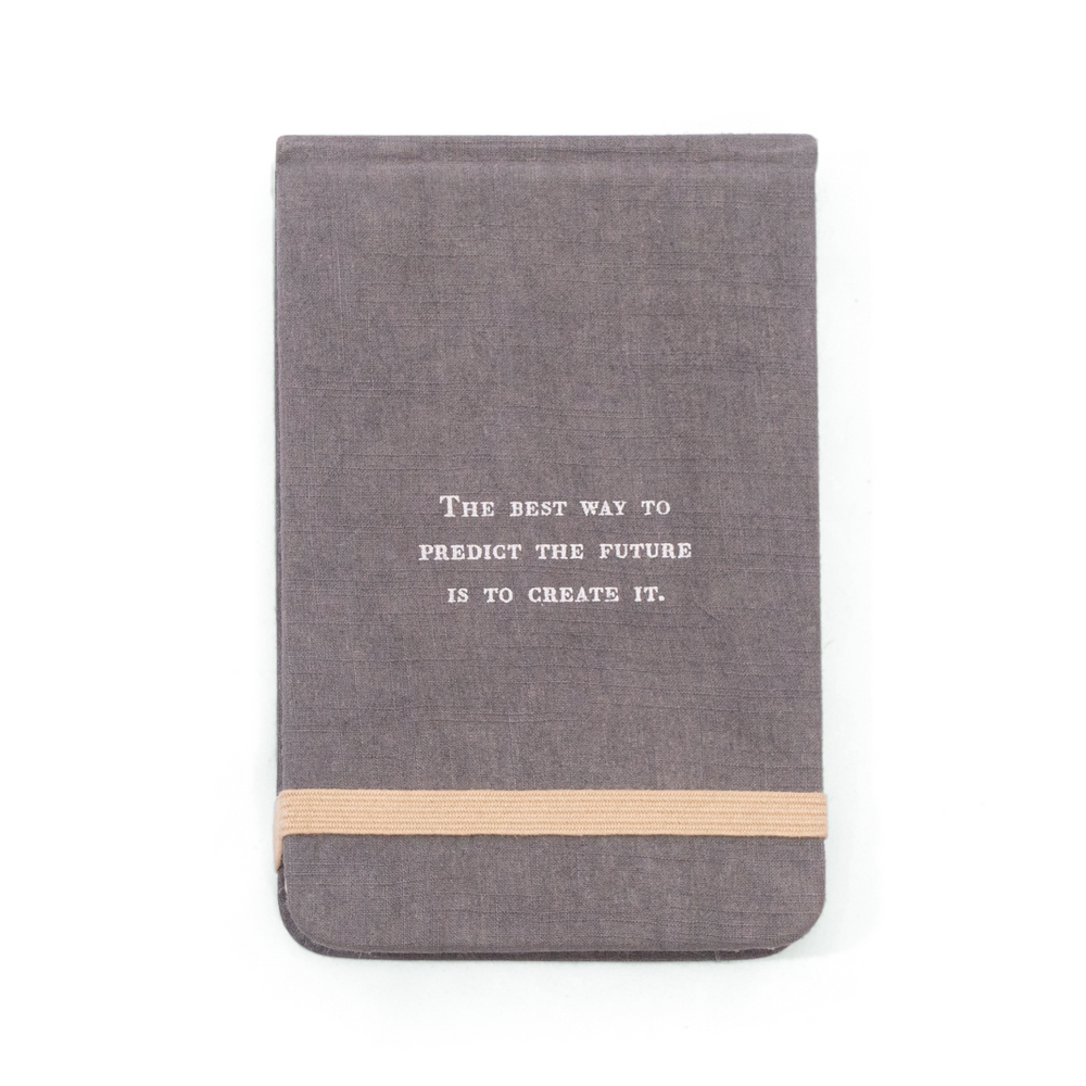 Fabric Notebook with Abraham Lincoln Quote