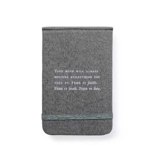 Fabric Notebook with Faith, Truth, & Love Quote