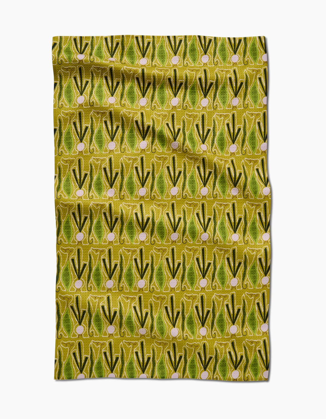 Vegetables on Parade Tea Towel
