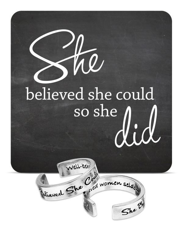 she believed inspire ring