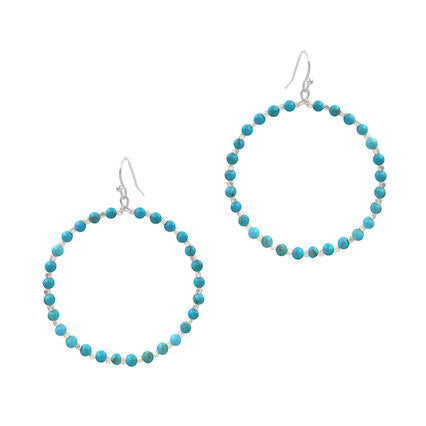 Zeva Earrings with Turquoise