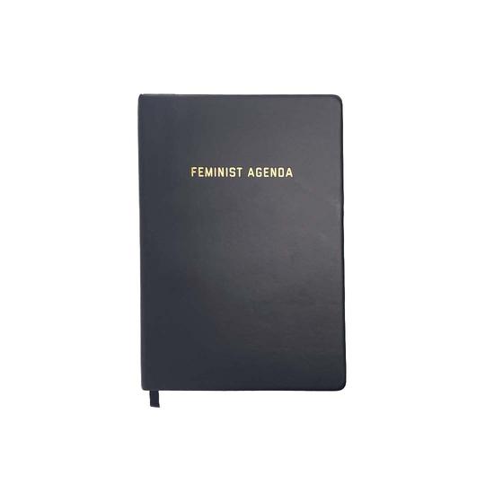 Feminist Agenda Lined Journal in Black