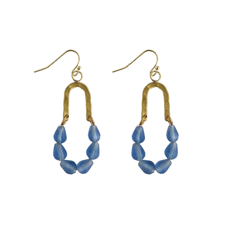 Seascape Drop Earrings in Blue