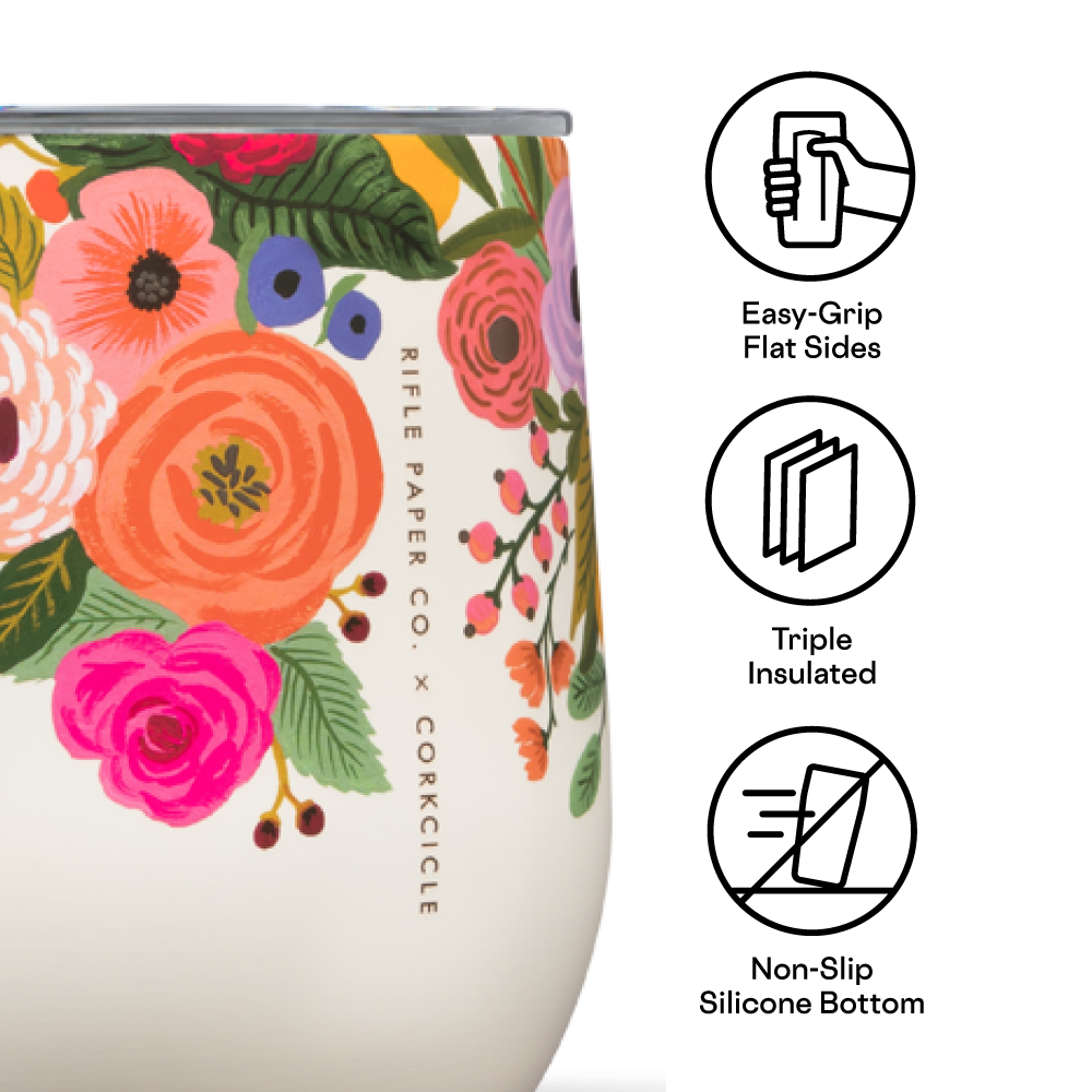 Garden Party Gloss Cream Stemless Cup