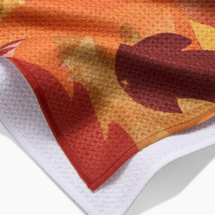 Watercolor Fallen Leaves Kitchen Tea Towel