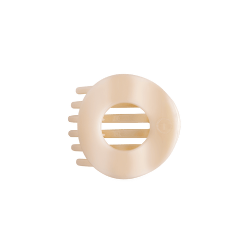 Flat Circle Hair Clip | Medium | Almond Beige