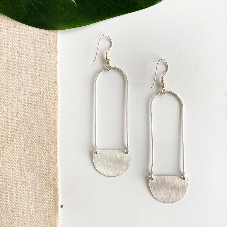 Aliya Earrings in Silver