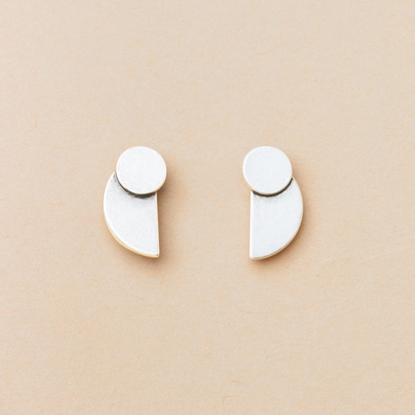 Eclipse Stud in Sterling Silver