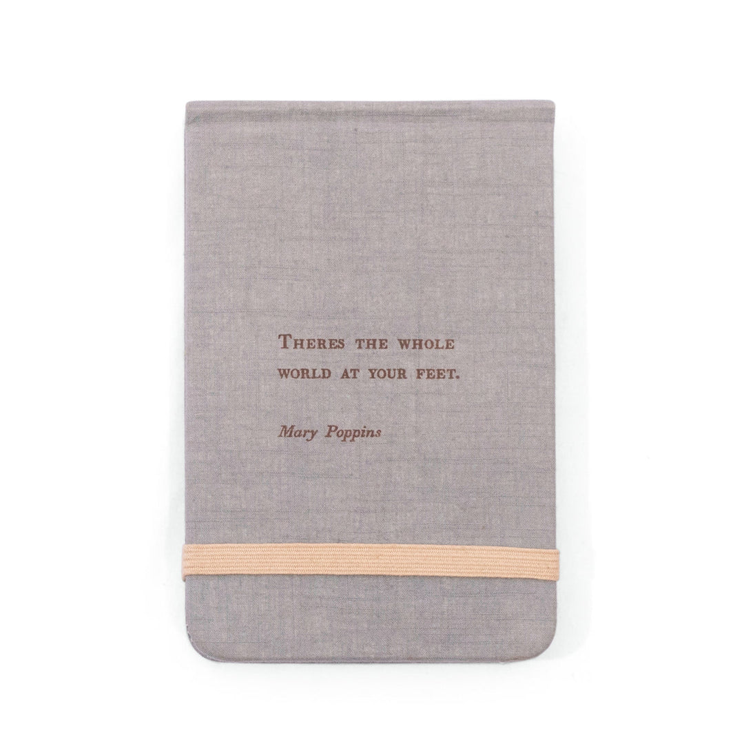 Fabric Notebook with Mary Poppins Quote