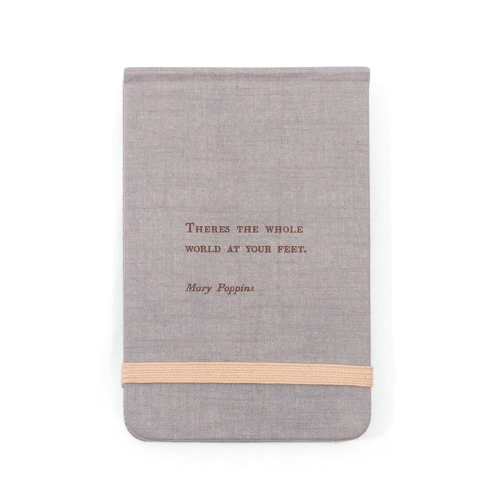 Fabric Notebook with Mary Poppins Quote