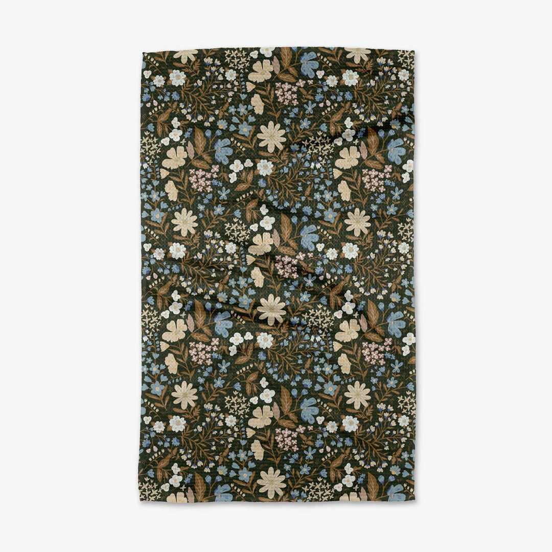 Cottage Meadow Sepia Kitchen Tea Towel