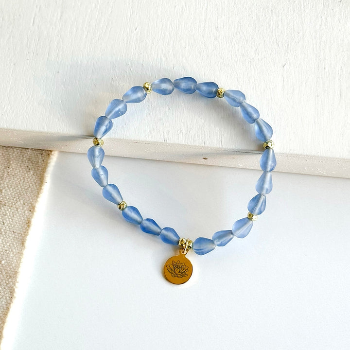 July Botanical Bracelet - Water Lily