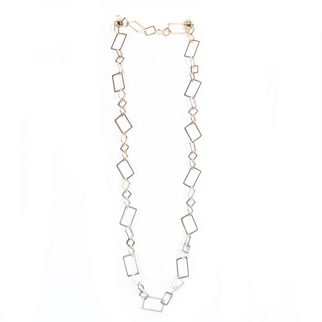 Chain of Small Boxes Necklace