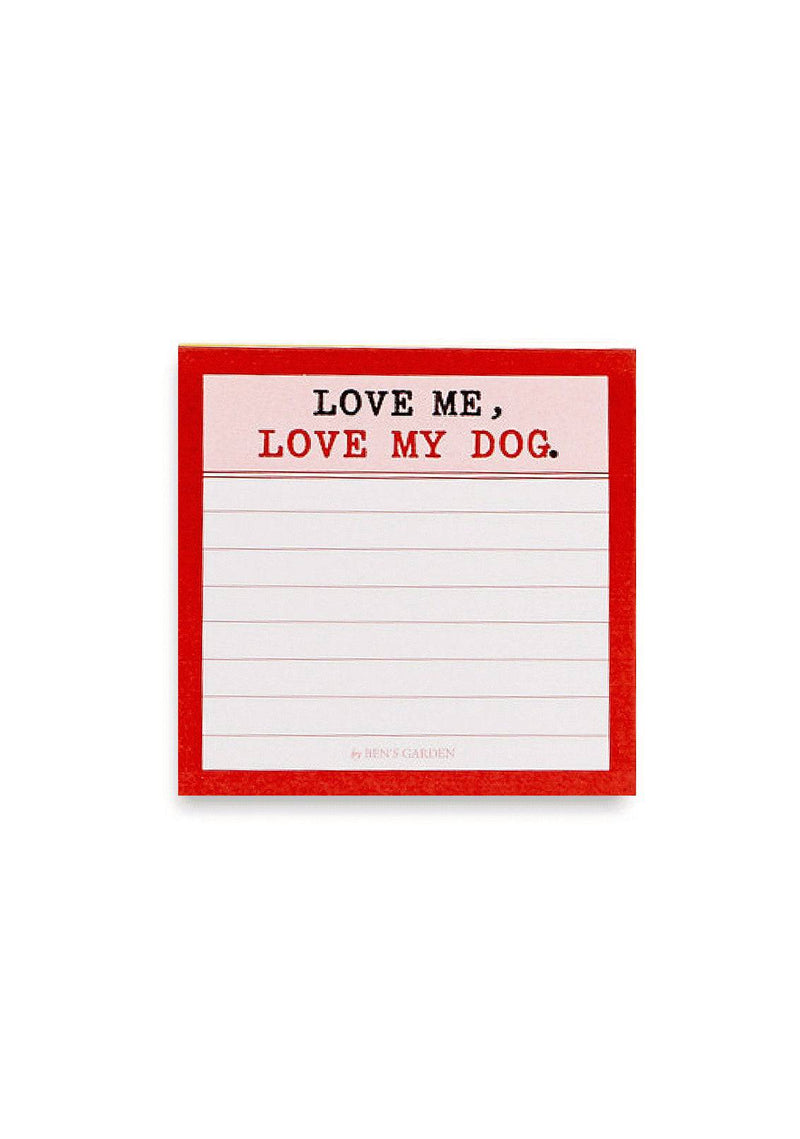 Love My Dog 3"x3" Sticky Pad