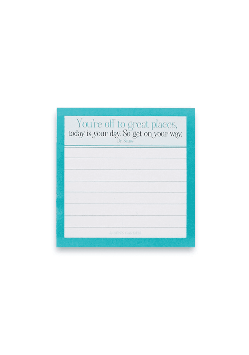 You're Off To Great Places 3"x3" Sticky Pad