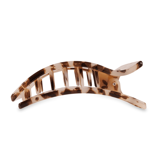 Rectangle Flat Hair Clip | Large | Blonde Tortoise