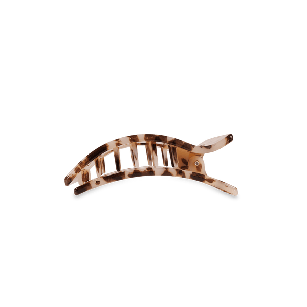 Rectangle Flat Hair Clip | Small | Blonde Tortoise