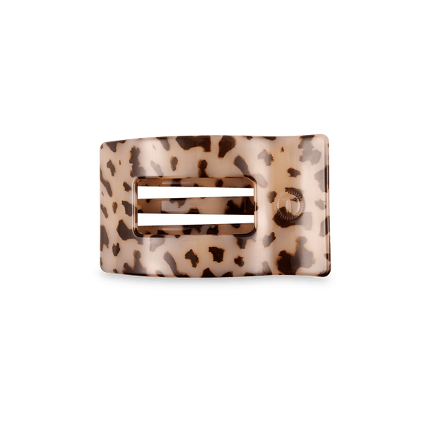 Rectangle Flat Hair Clip | Small | Blonde Tortoise