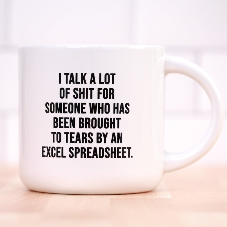Brought to tears by Excel... Coffee mug
