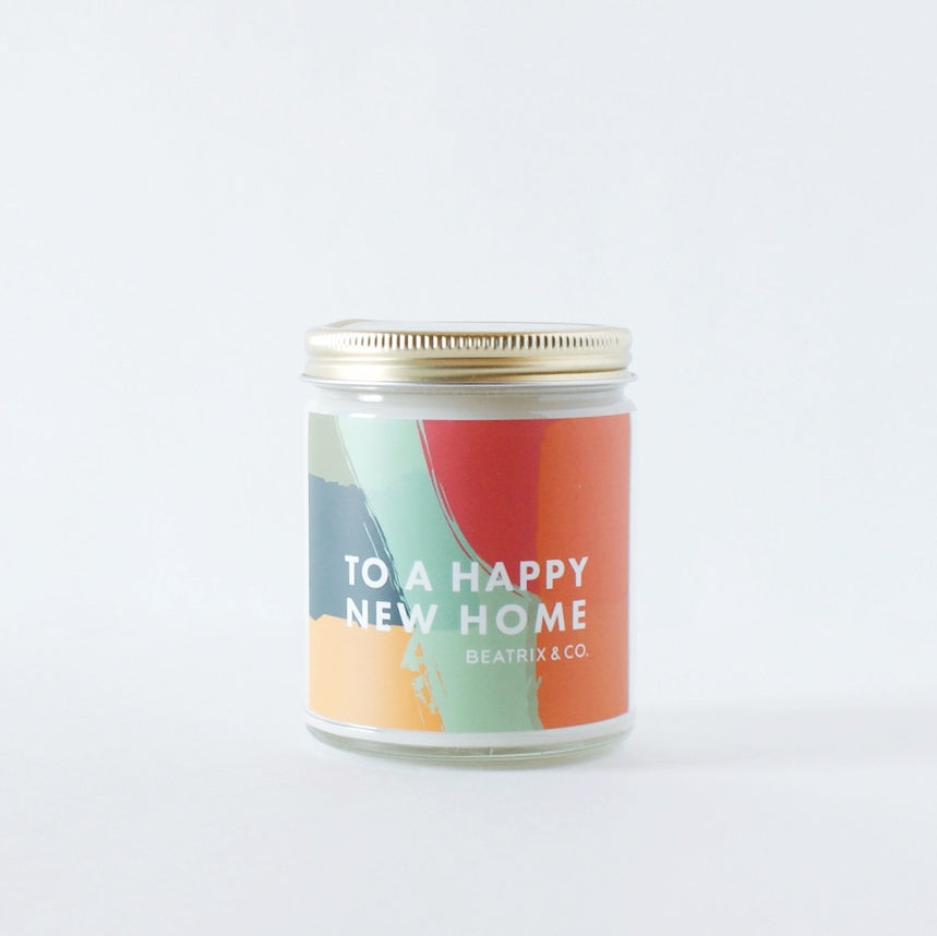 To A Happy New Home Candle in Palo Santo & Amber