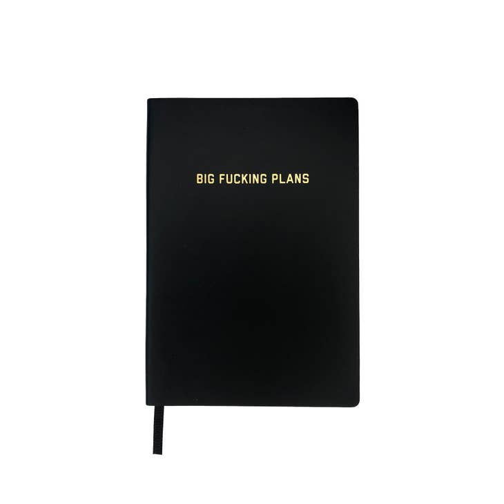 Big Fucking Plans Dotted Journal in Black