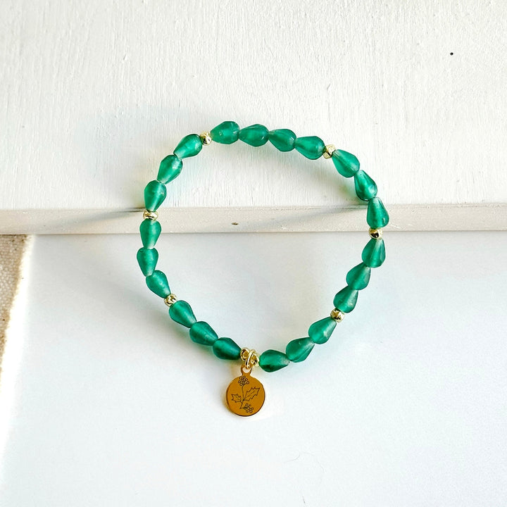 December Botanical Bracelet - Holly