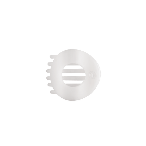 Flat Circle Hair Clip | Small | Coconut White