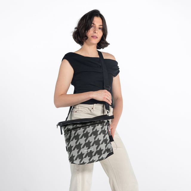 Vale AT Reversible Crossbody Bag -  Houndstooth
