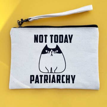 Patriarchy Cat - Wristlet Pouch
