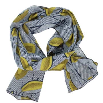 Rayon Scarf in Ocean Tropical
