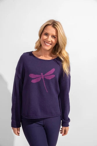 Dragonfly Sweater in Navy