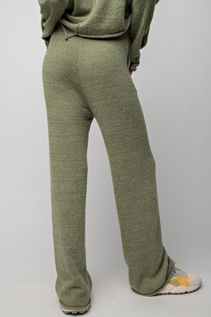 Knitted Sweater Lounge Pant in Sage