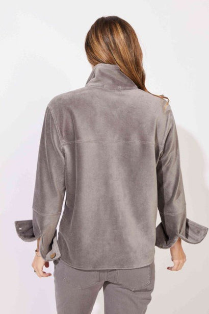 Corded Velour Camp Jacket in Volcano
