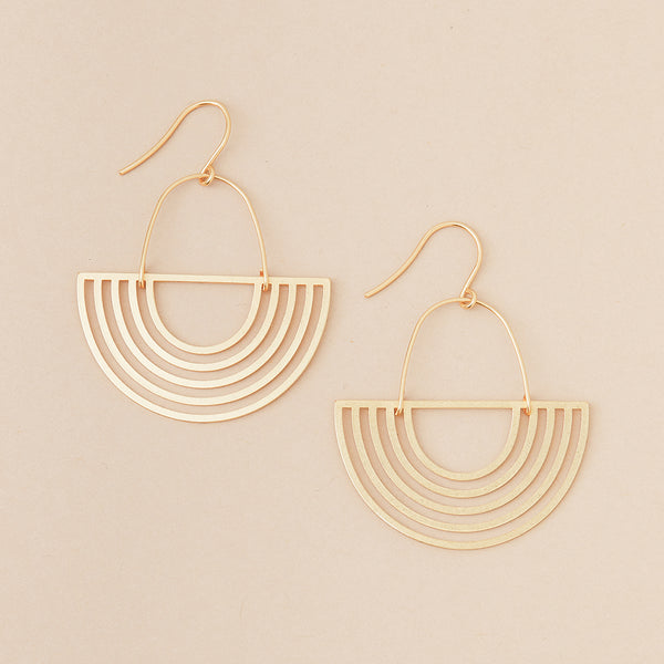 Solar Rays Earring in Gold Vermeil